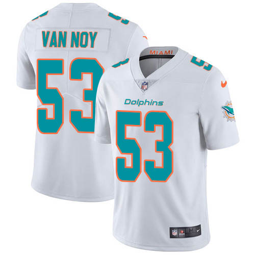 Nike Miami Dolphins 53 Kyle Van Noy White Youth Stitched NFL Vapor Untouchable Limited Jersey
